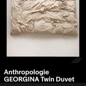 Anthropologie Georgina duvet cover and 3 matching pillow covers